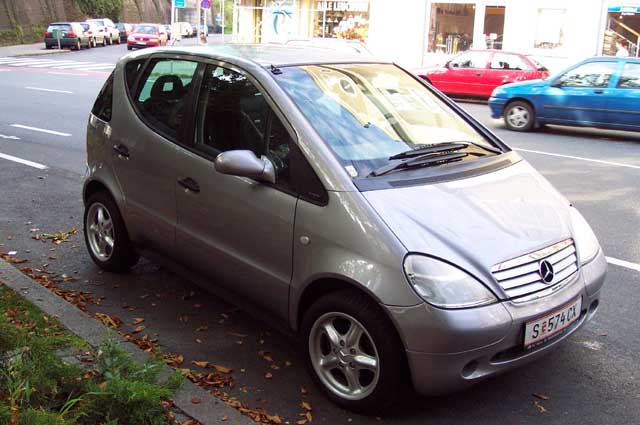 A Mercedes Benz A-Class car.