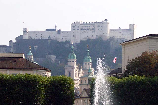 Closeup of the fortress.