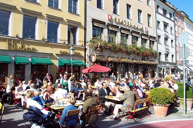 A fine day to have lunch outside.