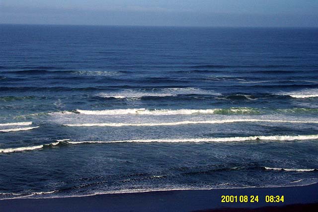 The Pacific ocean living up to its name.