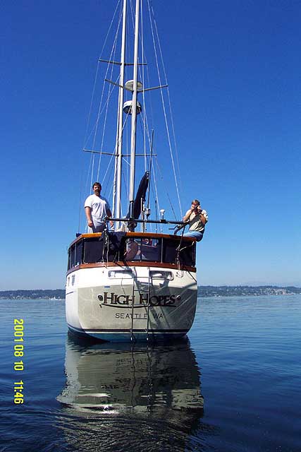 I had never rowed ashore before.  I felt like Captain Cook!