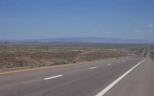 Nevada valley with powerplant, Battle Mountain