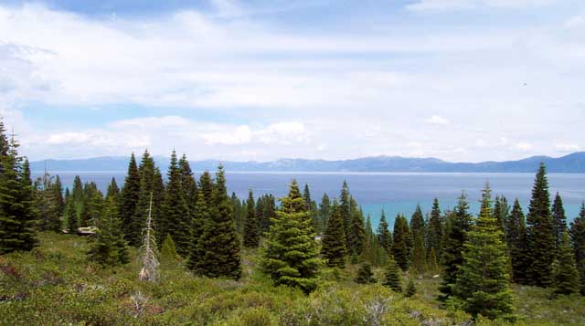 A very deep and large Lake Tahoe